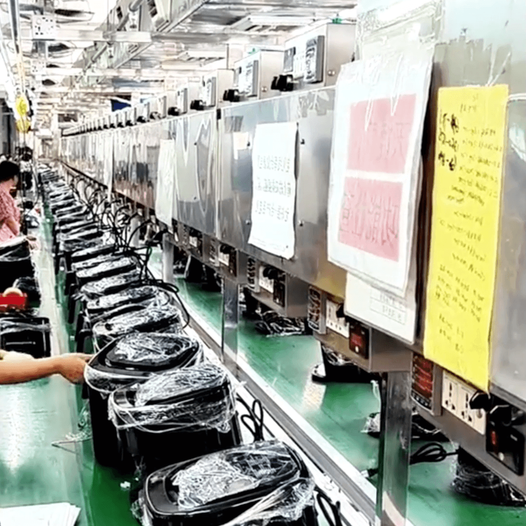 Air fryer manufacturer factory assembly line